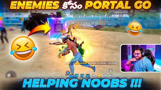 Helping Enemies In Last Zone 😂  Free Fire Telugu  MBG ARMY [upl. by Eilis146]