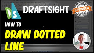 Draftsight How To Draw Dotted Line [upl. by Atsirc]