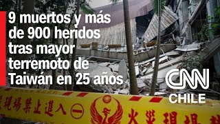 Al menos 9 muertos y más de 900 heridos deja el mayor terremoto de Taiwán en 25 años [upl. by Airel324]