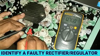 How To Check If A RectifierRegulator Is Faulty Test Motorcycle Charging System  Honda Firestorm [upl. by Ahtanamas428]