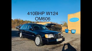 410BHP MERCEDES W124 OM606  BMW 6 SPEED [upl. by Ethbin]