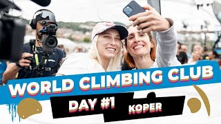 Chatting with Janja Garnbret and a lot more on day one  Koper 2024 [upl. by Valaree]