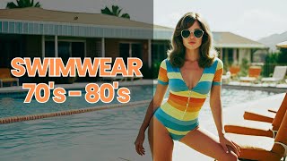 Swimwear Trend  From 70s to 80s  Swimsuit Fashion [upl. by Relyk]