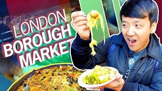 1000 YEAR OLD FOOD MARKET British STREET FOOD Tour of Borough Market in LONDON [upl. by Willner899]