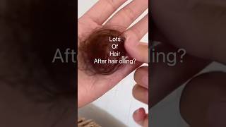 Lots of hair after hair oiling short sytshorts viralvideo hairfall [upl. by Anirdna]