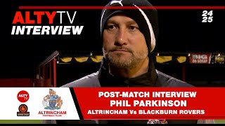 Altrincham Vs Blackburn Rovers  PostMatch Interview  Phil Parkinson  8 October 2024  NL Cup [upl. by Dragoon]