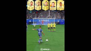 Mbappe Free Kicks Evolution From FIFA 21 To EA FC 25 mbappe kylianmbappe fc25 freekickgoals [upl. by Atiekan789]