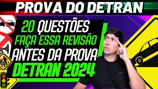 PROVA DO DETRAN 2024  LEGISLAÇÃO DIREÇÃO DEFENSIVA 2024 simuladodetran2024 autoescola [upl. by Downs]