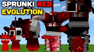 Minecraft But I Evolve SPRUNKI RED FINAL PHASE 19 [upl. by Htabmas]