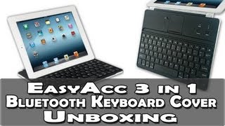 EasyAcc Ultrathin Bluetooth Keyboard Cover Unboxing [upl. by Nilad]