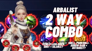 MIR4  WHEN ARBALIST PLAY  2 WAY COMBO TEST  VENOFLASHQUICK  SILENCE [upl. by Christa120]