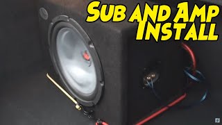 How To Install A Subwoofer And Amplifier In 5 Minutes [upl. by Dona]