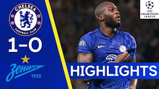 Chelsea 10 Zenit St Petersburg  Lukaku Hits Winner For The Blues  Champions League [upl. by Widera]