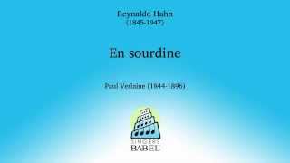 En Sourdine  Reynaldo Hahn [upl. by Analat]