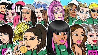 CELEBRITIES IN SQUID GAME The CARTOON Series [upl. by Gizela]