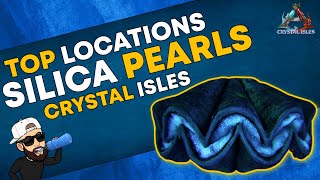 Ark Crystal Isles  Top 4 Silica Pearl Locations  Resource Guide [upl. by Ammadis916]