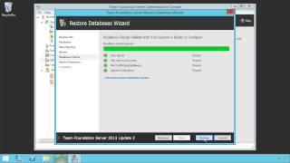 Microsoft Team Foundation Server 2013 Recover a Failed Database Tier [upl. by Hsaniva]