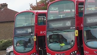 401 Full London Bus Route Thamesmead  Bexleyheath Shopping Centre Arriva [upl. by Chemesh]