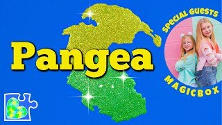 MAP of PANGEA  Plate Tectonics  Pangea Breaking Apart Animation [upl. by Evaleen]