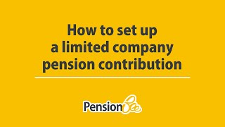 How to set up a limited company pension contribution [upl. by Nnairac]