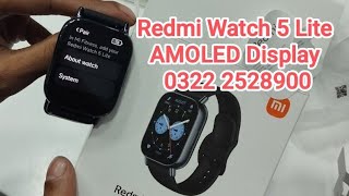 Redmi Watch 5 Lite PKR 13000  O32225289OO  Smart Watch with AMOLED Display [upl. by Hubing]