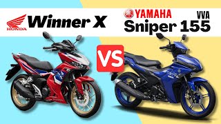 Honda Winner X vs Yamaha Sniper 155  Side by Side Comparison  Specs amp Price  2024 Philippines [upl. by Stallworth]