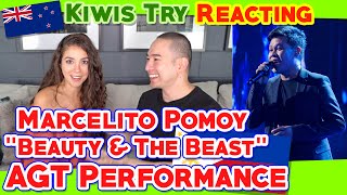 Kiwis Try Reacting to Marcelito Pomoy quotBeauty and the Beastquot Performance at AGT [upl. by Ayana]