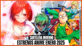 ESTRENOS ANIME ENERO 2025  CARTELERA ANIME INVIERNO [upl. by Carlo523]