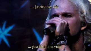 The Rasmus  Justify Sub EspañolLyrics [upl. by Ateerys]