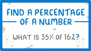 GCSE Maths  How to Find a Percentage of a Number 92 [upl. by Anirtal]