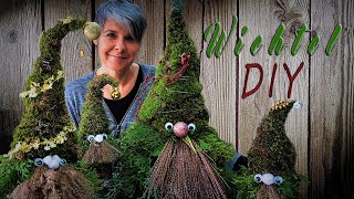 Wichtel 🌲NATUR✔ DIY  Weihnachts amp Advent Deko  Waldwichtel selber machen [upl. by Akemrej]