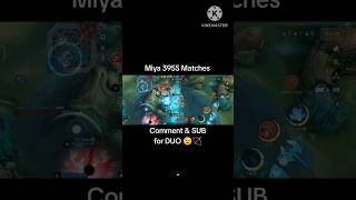 Miya 3955 Matches  ML Season 34 mobilelegends shortgamehighlights [upl. by Infield266]