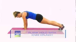 Plank Hold with Knee Crunch [upl. by Anekahs]