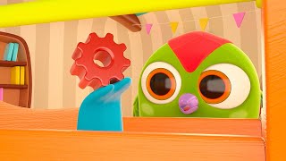 HOP HOP THE OWL🦉 Boat Cartoon for babies 🌈 Learn colors for kids [upl. by Tager]