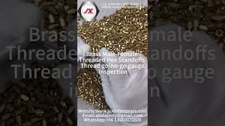 Brass Male Female Threaded Hex Standoffs fasteners machine screwmanufacture [upl. by Enilrae]