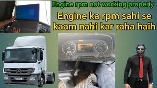 actros mp3 engine rpm not working properly  actros mp3 gadi ka rpm kaam nahi kar raha hai kya kare [upl. by Sylado]