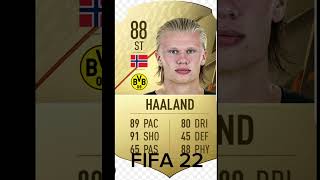 Evolución Erling Braut Haaland fifa haaland football [upl. by Nniuqal]