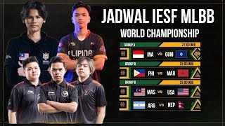 JADWAL IESF MLBB WORLD CHAMPIONSHIP 2024  HARI INI SELASA 12 NOVEMBER 2024 [upl. by Apostles]