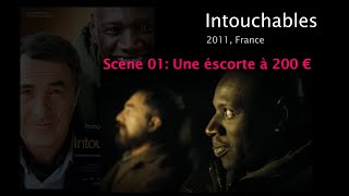 Intouchables Scène 01 Une escorte à 200 € Opening scene French English subtitles [upl. by Eseela]