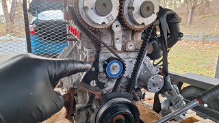 Ford 16L Timing Belt amp Water Pump Replacement Fiesta Escape Fusion [upl. by Lehacim]