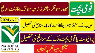 Behbood savings certificate and pensioners benefit account and hbl rutba savings account profit rate [upl. by Ahsirk]