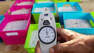 Aircrete  Weighing amp Push Testing for Strength  Aircrete AircreteHarry AircreteTest pushtest [upl. by Astto]