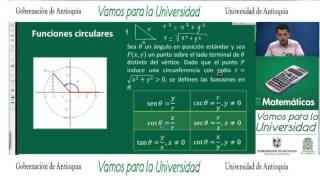 Matemáticas CLASE 24 Carlos Barrera Trigonometría del círculo [upl. by Hadlee530]