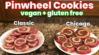 Pinwheel Cookies Recipe  vegan gluten free holiday [upl. by Damek765]