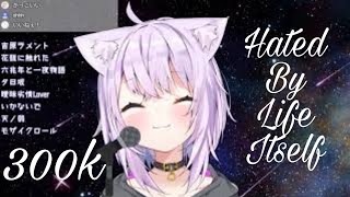 Nekomata Okayu sings Hated by life itself 300k sub singing [upl. by Nawoj578]