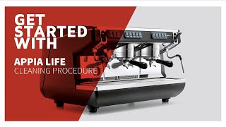 How to clean Appia Life standard coffee machine  Nuova Simonelli [upl. by Bergeman]