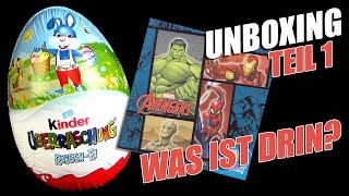 kinder Überraschung ® Riesen Ei mit Marvel © Avengers Figur  Welcher Superheld ist drin  Teil 1 [upl. by Broek]