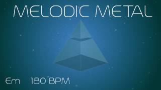 Melodic Metal Backing Track  E minor 180 BPM [upl. by Elhsa602]