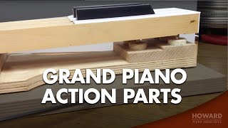 Grand Piano Action Parts I HOWARD PIANO INDUSTRIES [upl. by Lyrahc531]