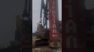 Забивка Юнтанн Гидромолот junttan piledrive копер стройка construction [upl. by Acinnor]